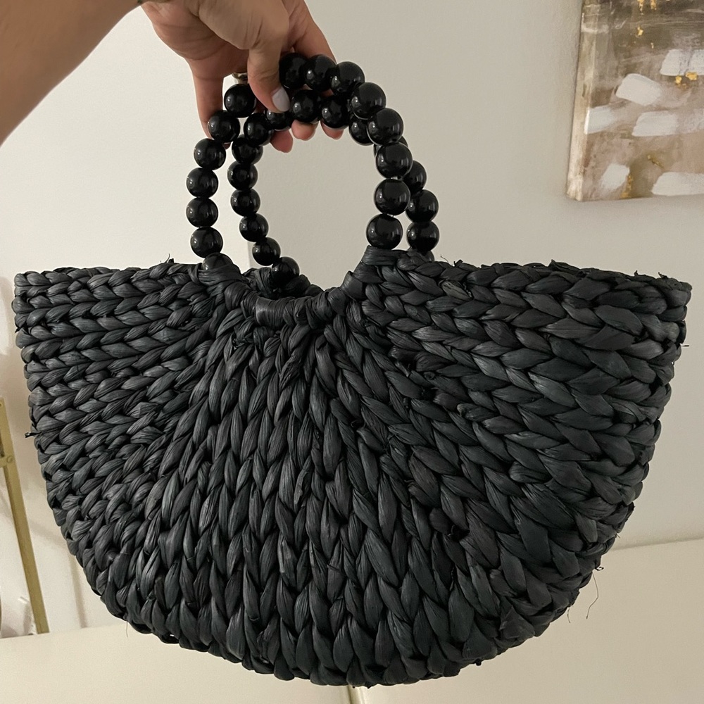 Beach bag raffia